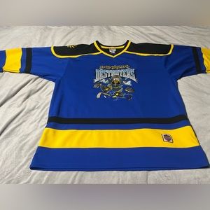 Walt disney world Donald duck destroyers hockey jersey size XL